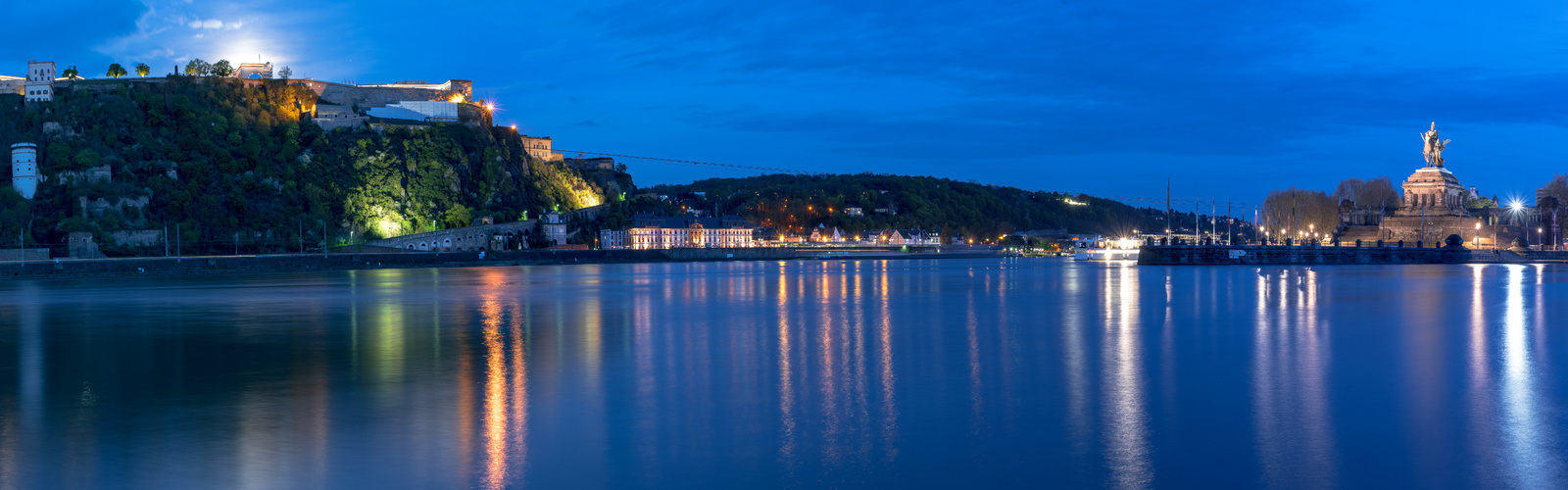 Panorama Festung Ehrenbreitstein und Deutsches Eck