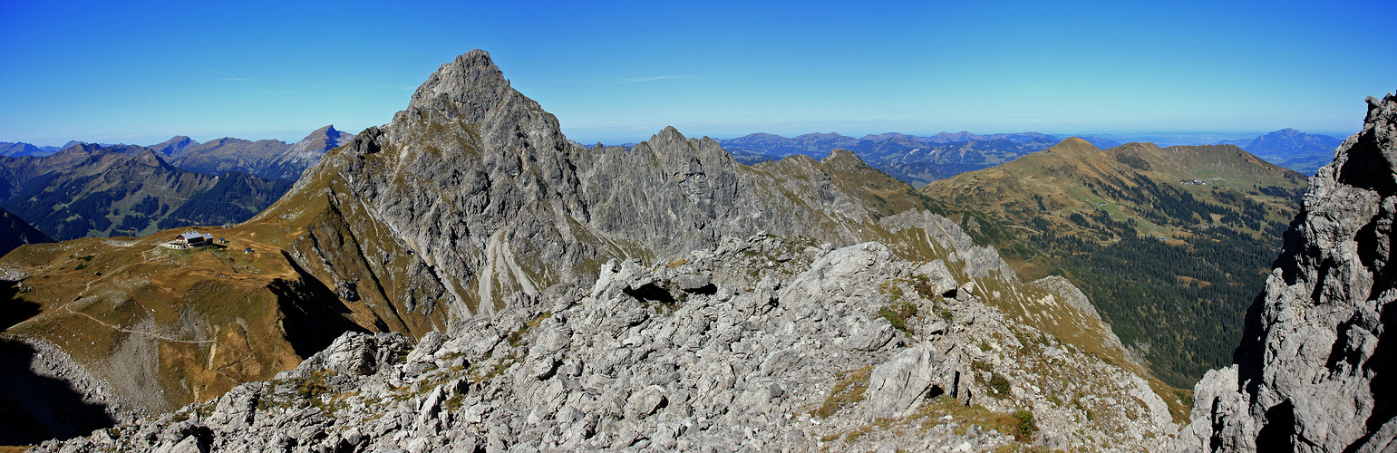 Panorama Fiderescharte nach Nordwesten!