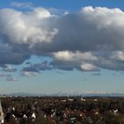 Panorama-Föhn-Blick vom Dachauer Schloss