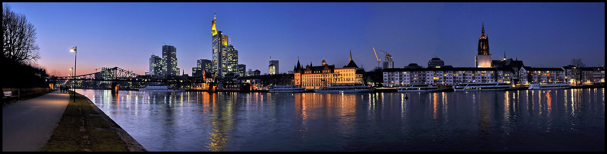 Panorama Frankfurt Mainufer