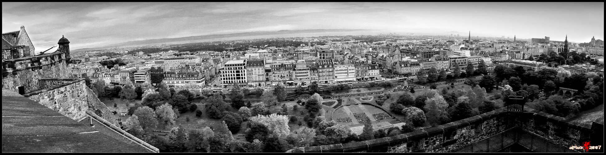 Panorama from Edinburgh Castle