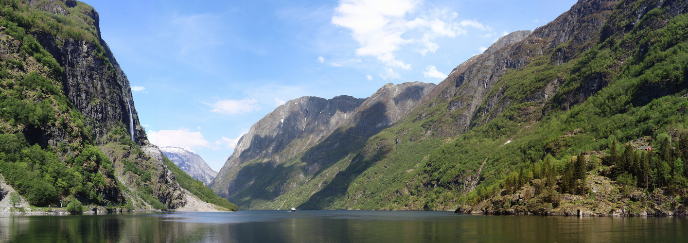 Panorama Gudvangen auf dem Heimweg nach Flam