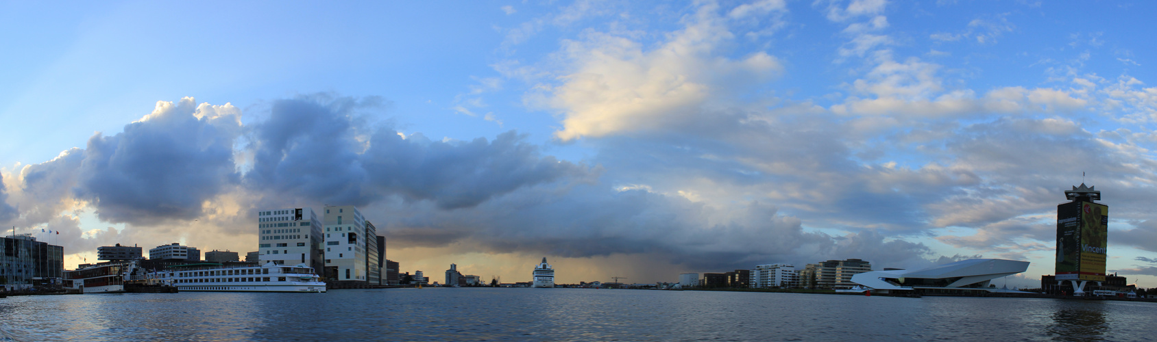 Panorama: Hafen Amsterdam