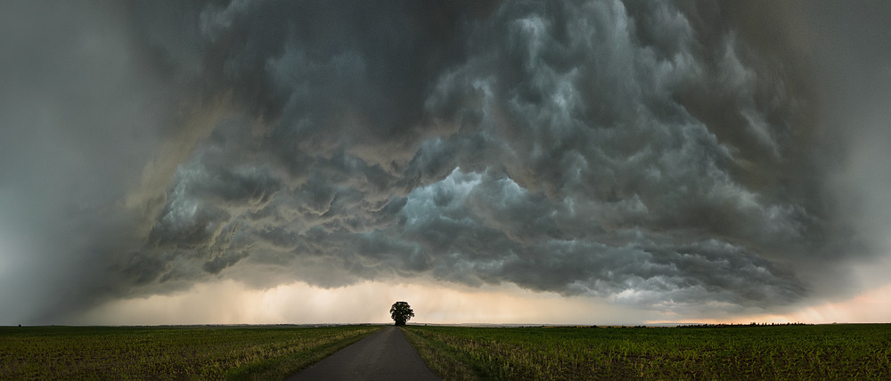 Panorama Hagelgewitterfront