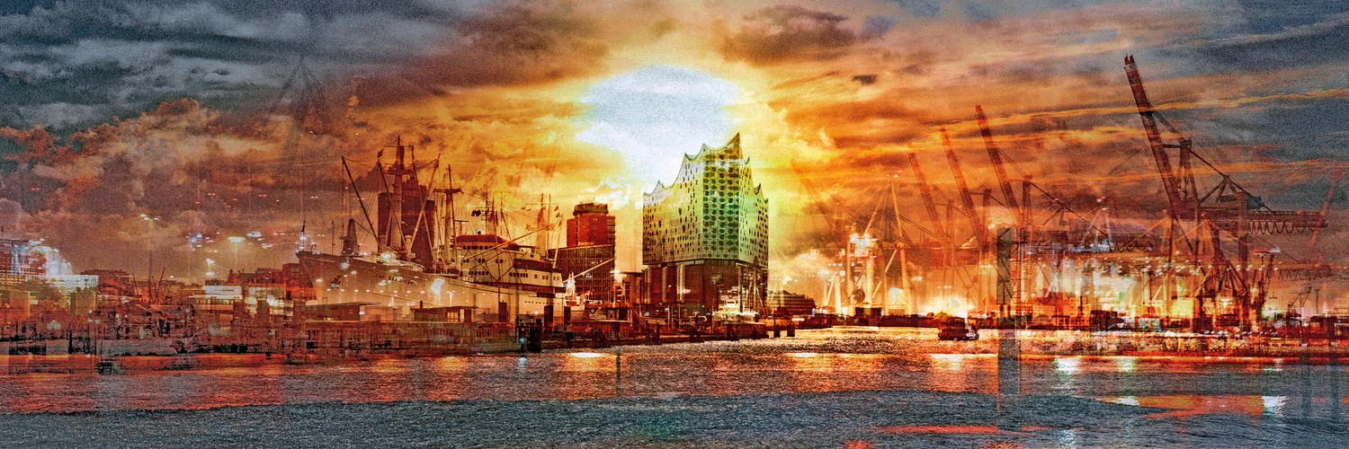 Panorama Hamburg Foto Bild Fotos Art Spezial Bilder Auf Fotocommunity