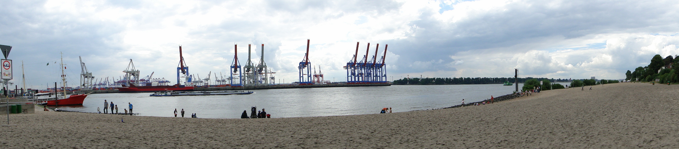 Panorama - Hamburg Elbestrand