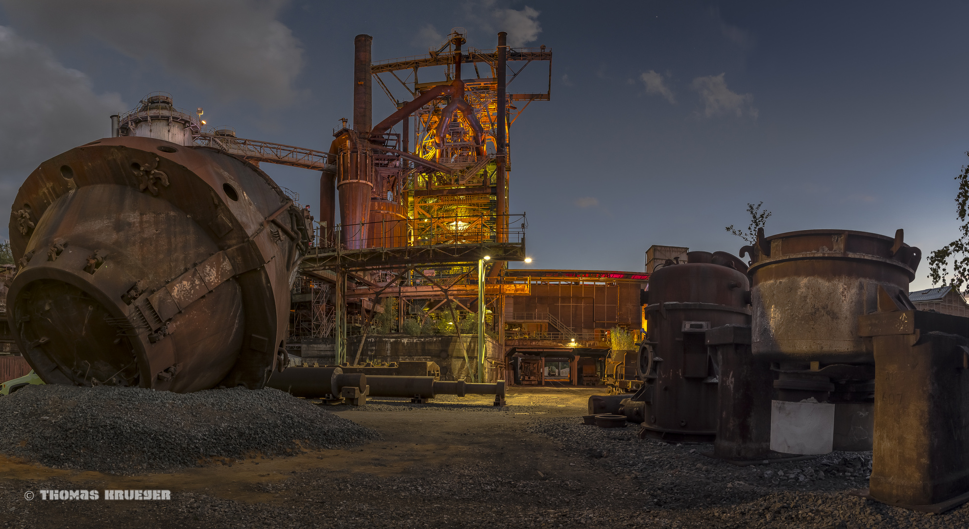 Panorama Henrichshütte / Hattingen Nachtschicht 