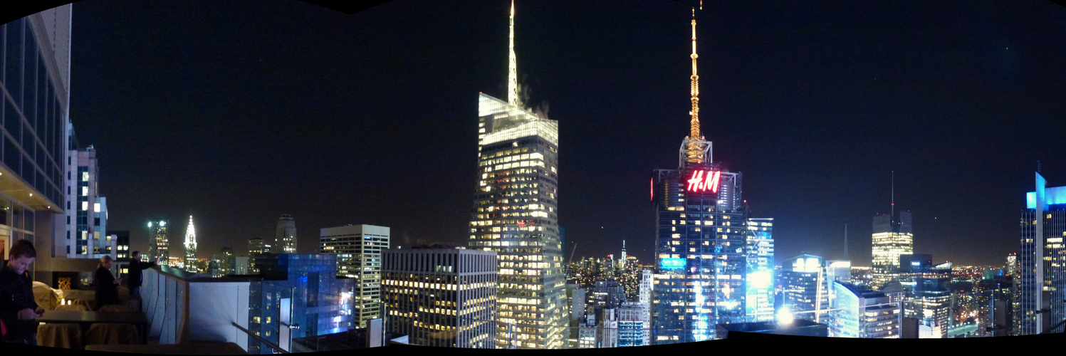 Panorama Hyatt Thimes Square Bar Terazze night view