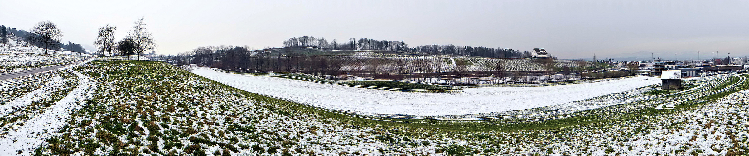 Panorama im Gebiet der Chrummen in Freienbach