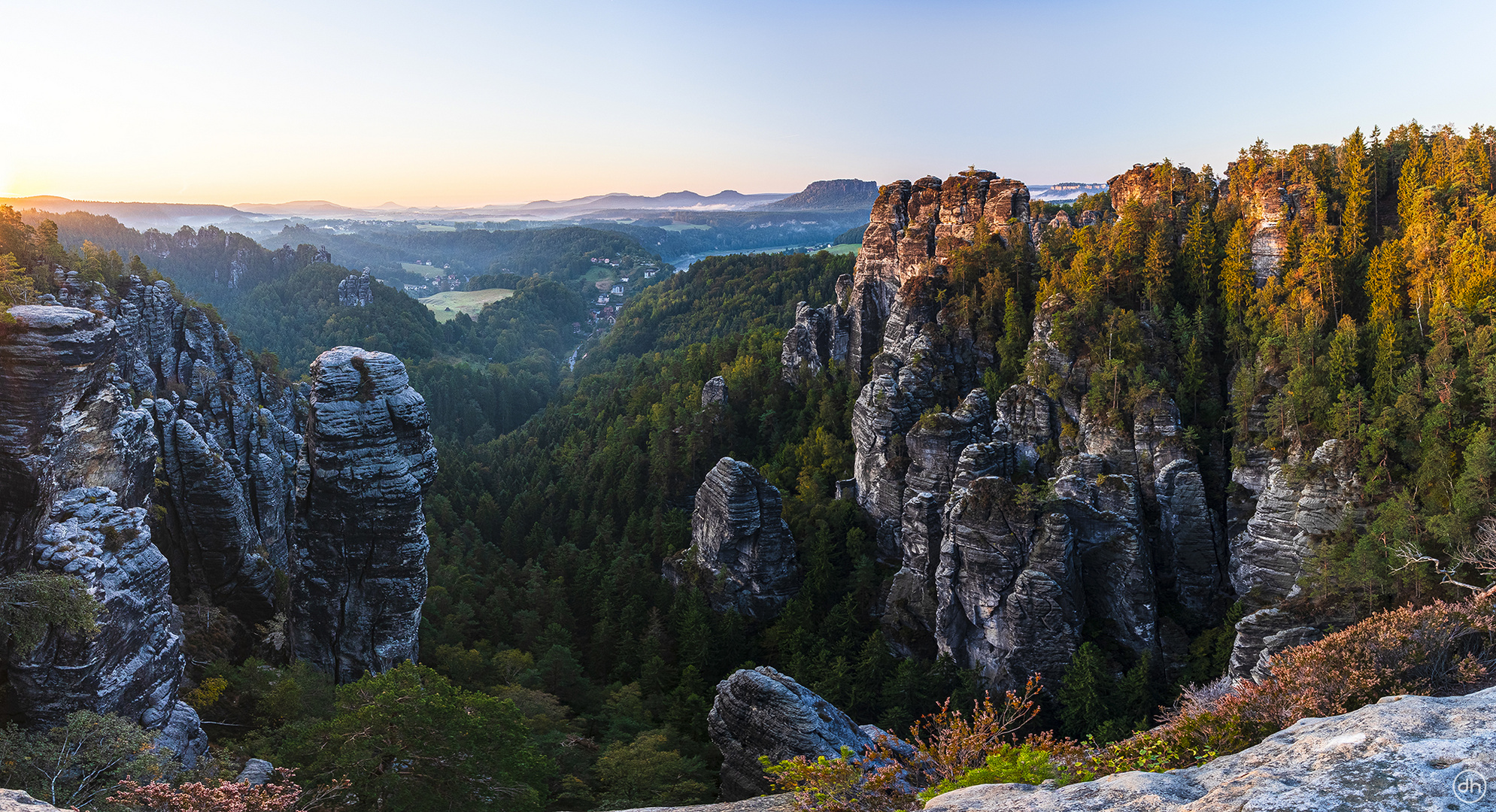 Panorama im Morgenlicht 