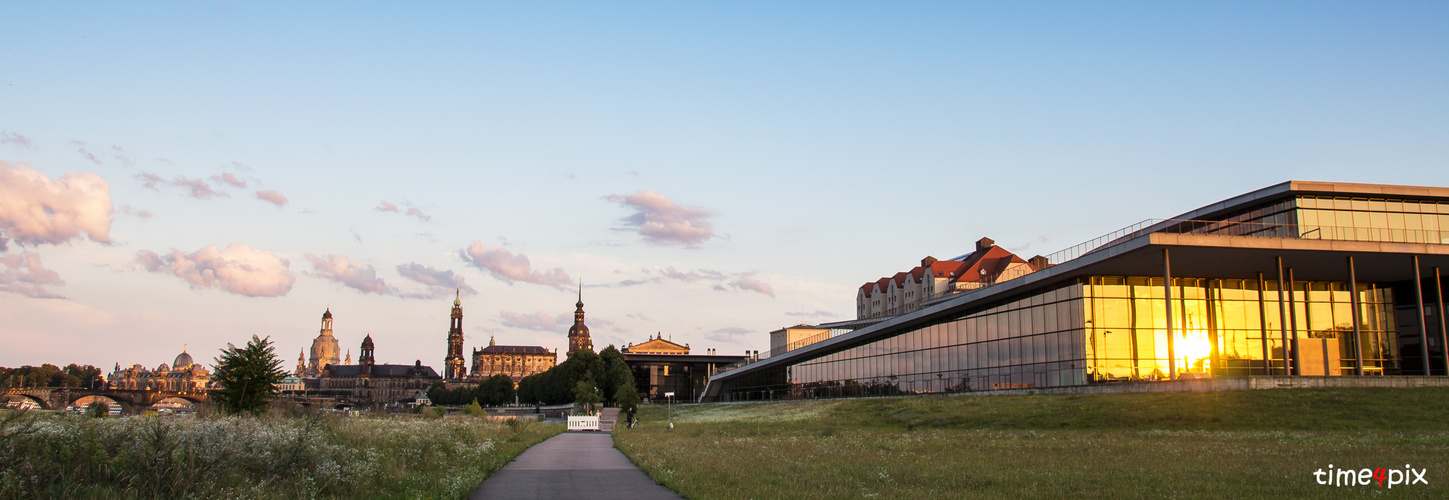 Panorama im Sonnenuntergang