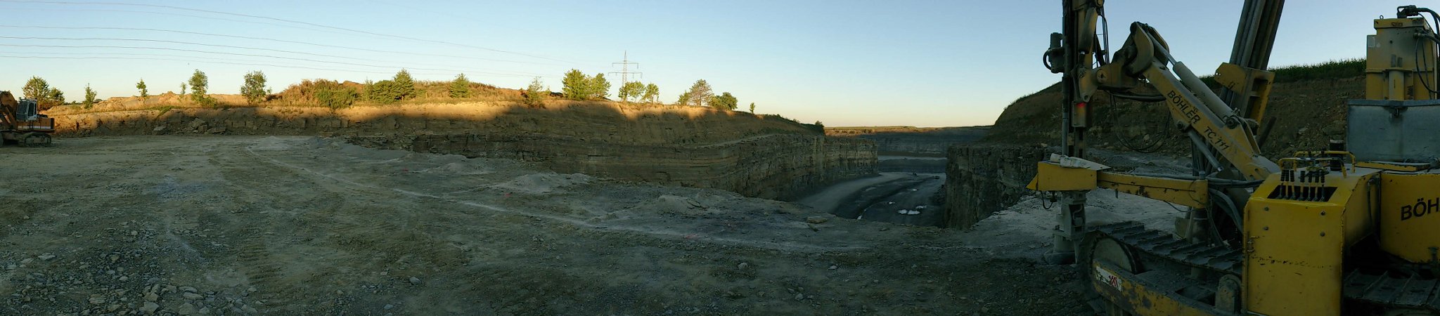 Panorama im Steinbruch