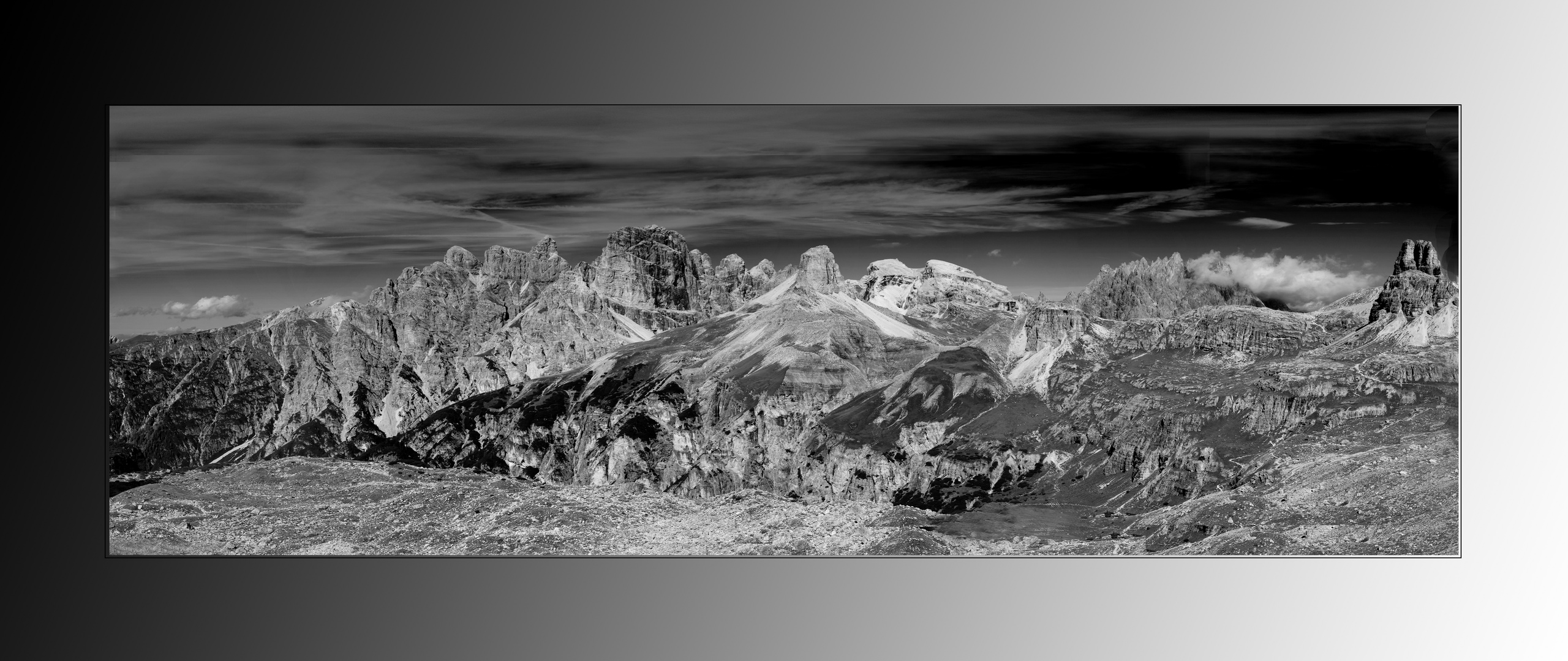 panorama in den Dolomiten