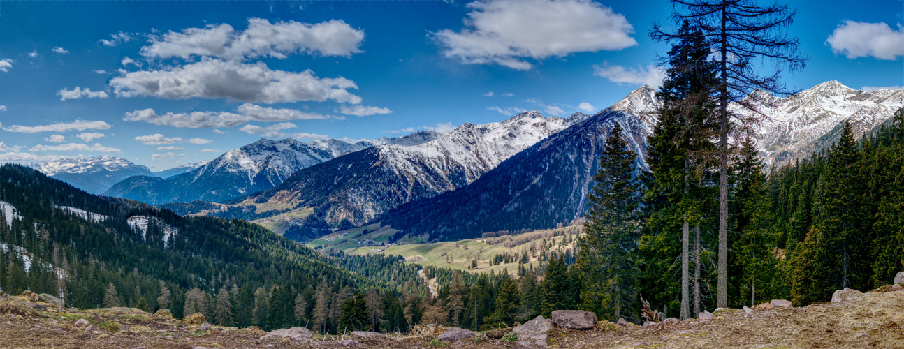 Panorama in den Südtiroler Berge