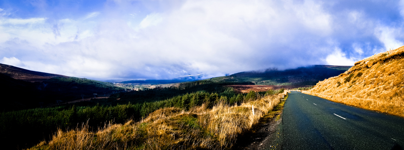 Panorama in den Wicklow Mountains