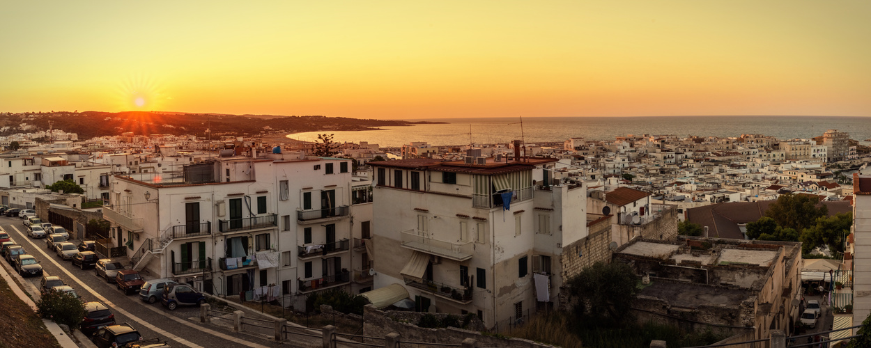 Panorama in Vieste, Italien