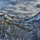 Panorama invernale di Valle di Cadore