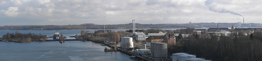 Panorama Kiel Nordostseekanal