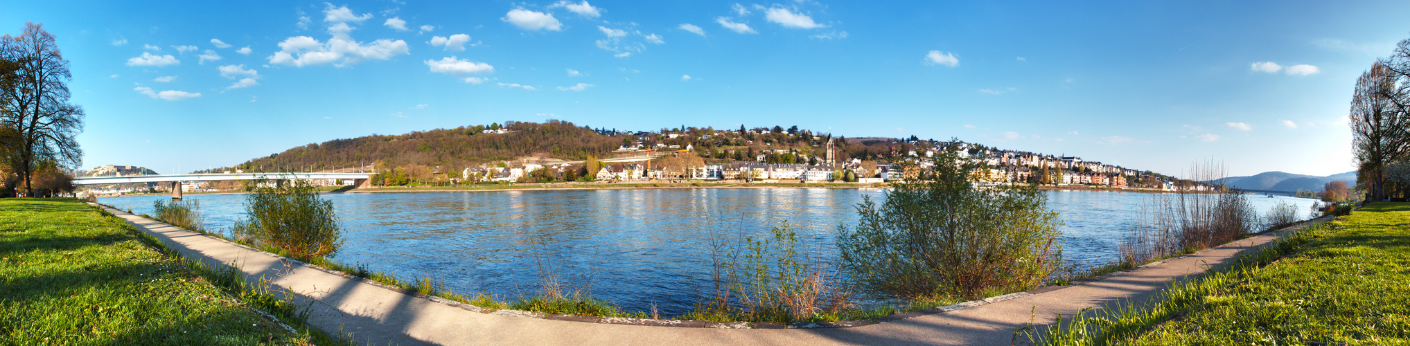 Panorama Koblenz Rheinanlagen