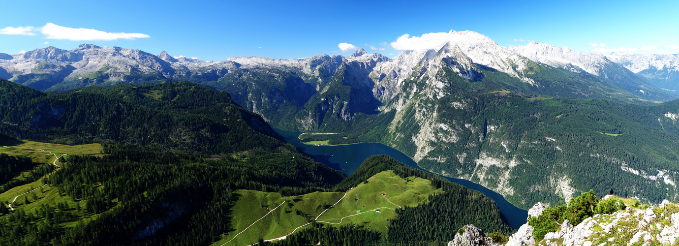 Panorama - Königssee vom Jenner aus