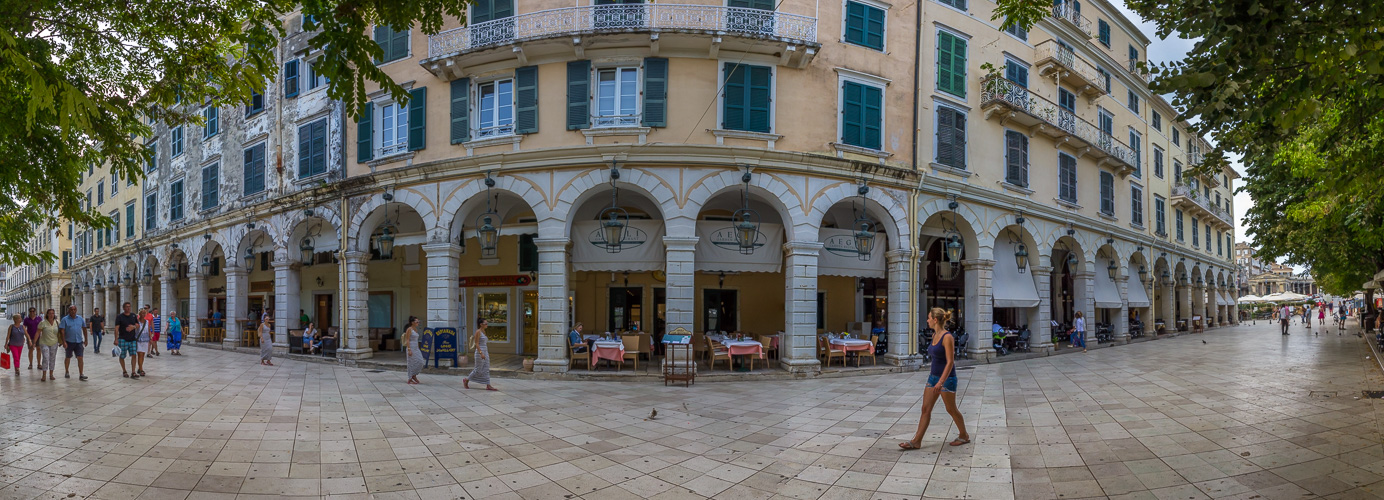 Panorama Korfu Stadt