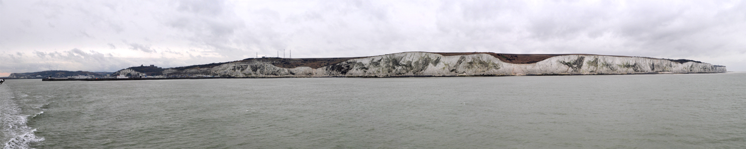 Panorama Kreidefelsen bei Dover