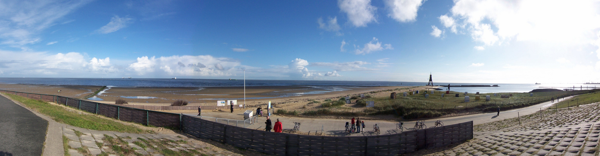 Panorama Kugelbake Cuxhaven