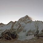 Panorama kurz nach dem Start zum Gipfel des Kala Pattar