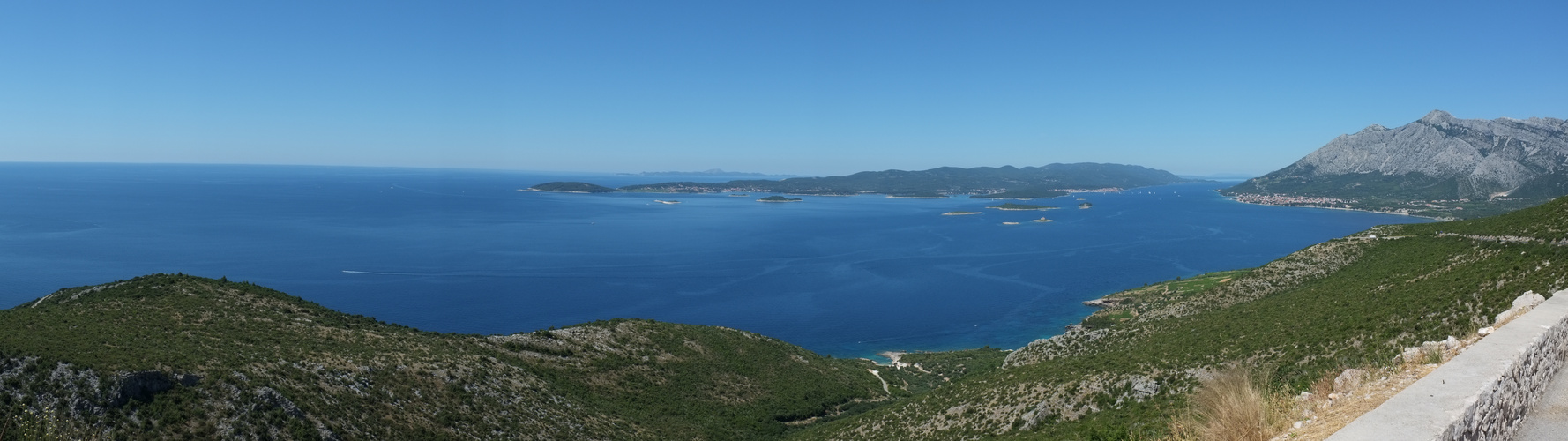 Panorama Landschaft bei Korciula