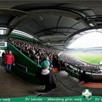 Panorama lebenslang grün-weiß im Weserstadion