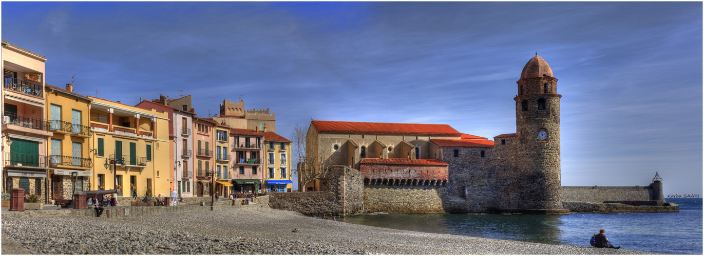 Panorama L'église Notre Dame des Anges, à Collioure