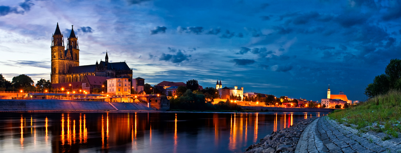 Panorama Magdeburger Altstadt