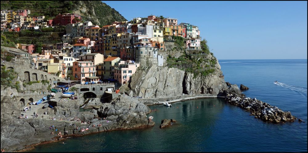 Panorama Manarola in den Cinque Terre