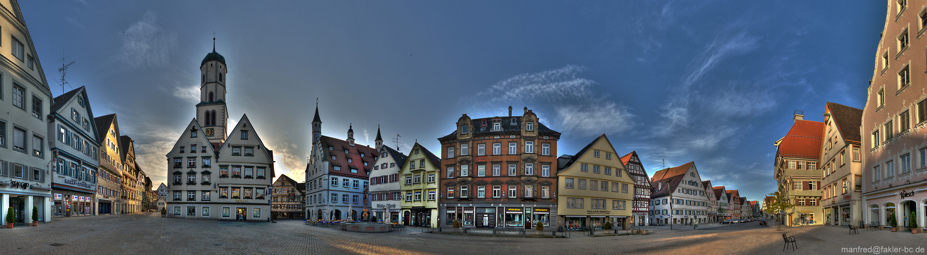 Panorama Marktplatz Biberach