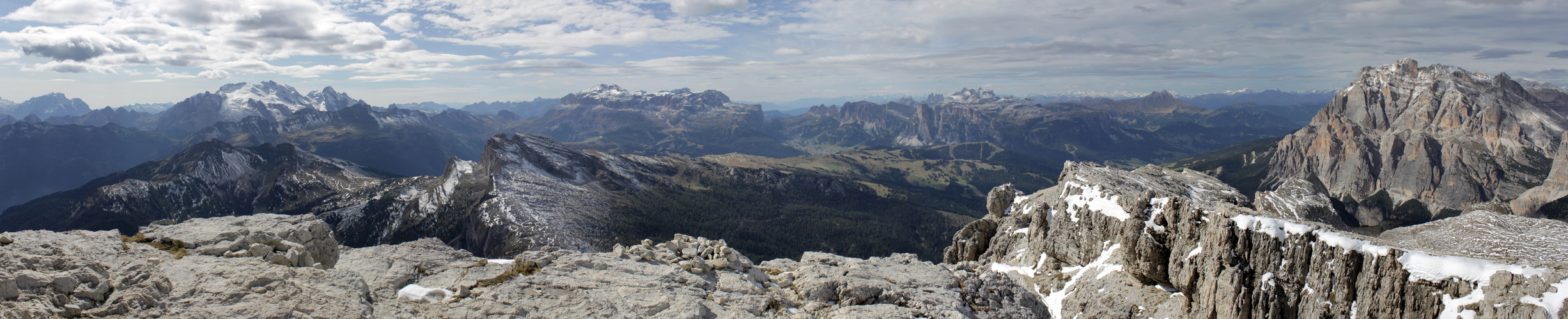 Panorama Marmolada - Peitlerkofel