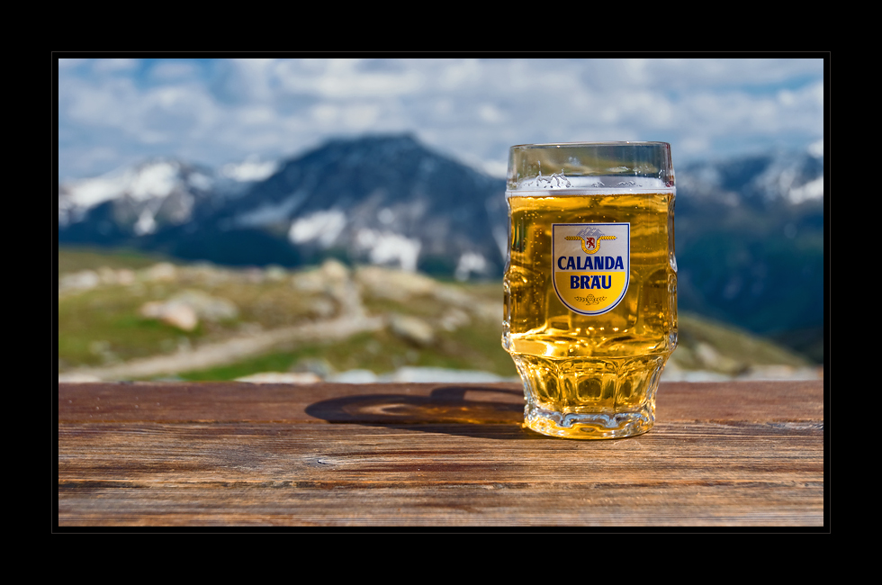 Panorama mit Bier