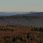 Panorama mit der Supersicht zur 124km entfernten Schneekoppe im Riesengebirge...