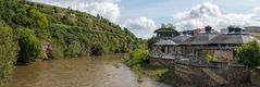 Panorama mit Hochwasser