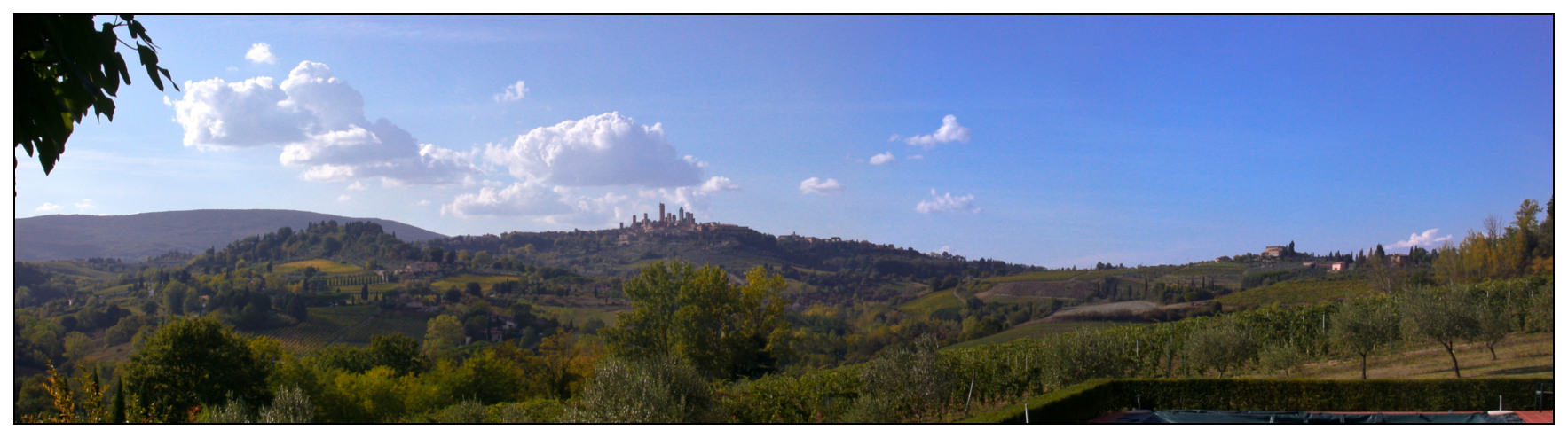 Panorama mit San Gimignano