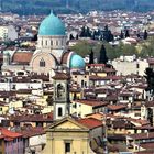 Panorama mit Tempio Maggiore. Florenz