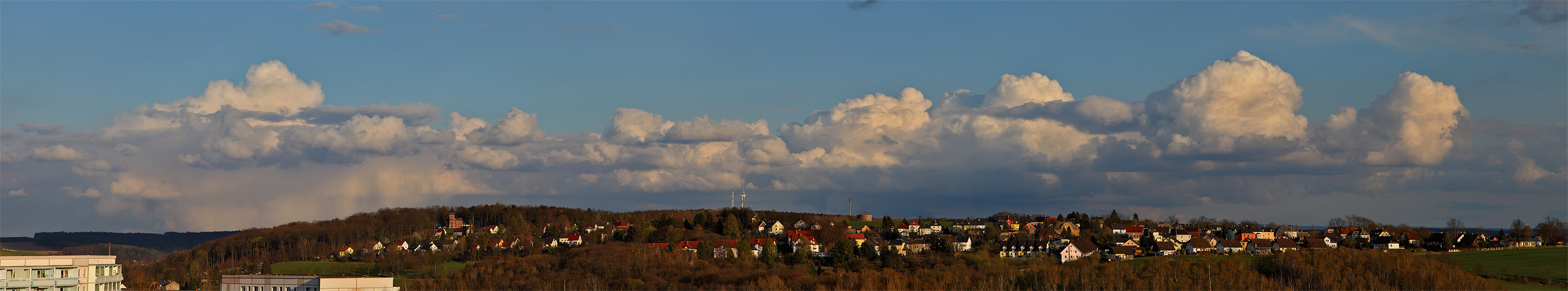 Panorama mit Wolkenbank