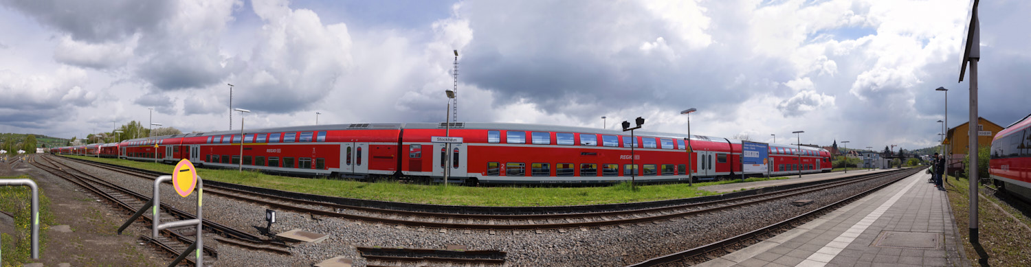 Panorama mit Zug