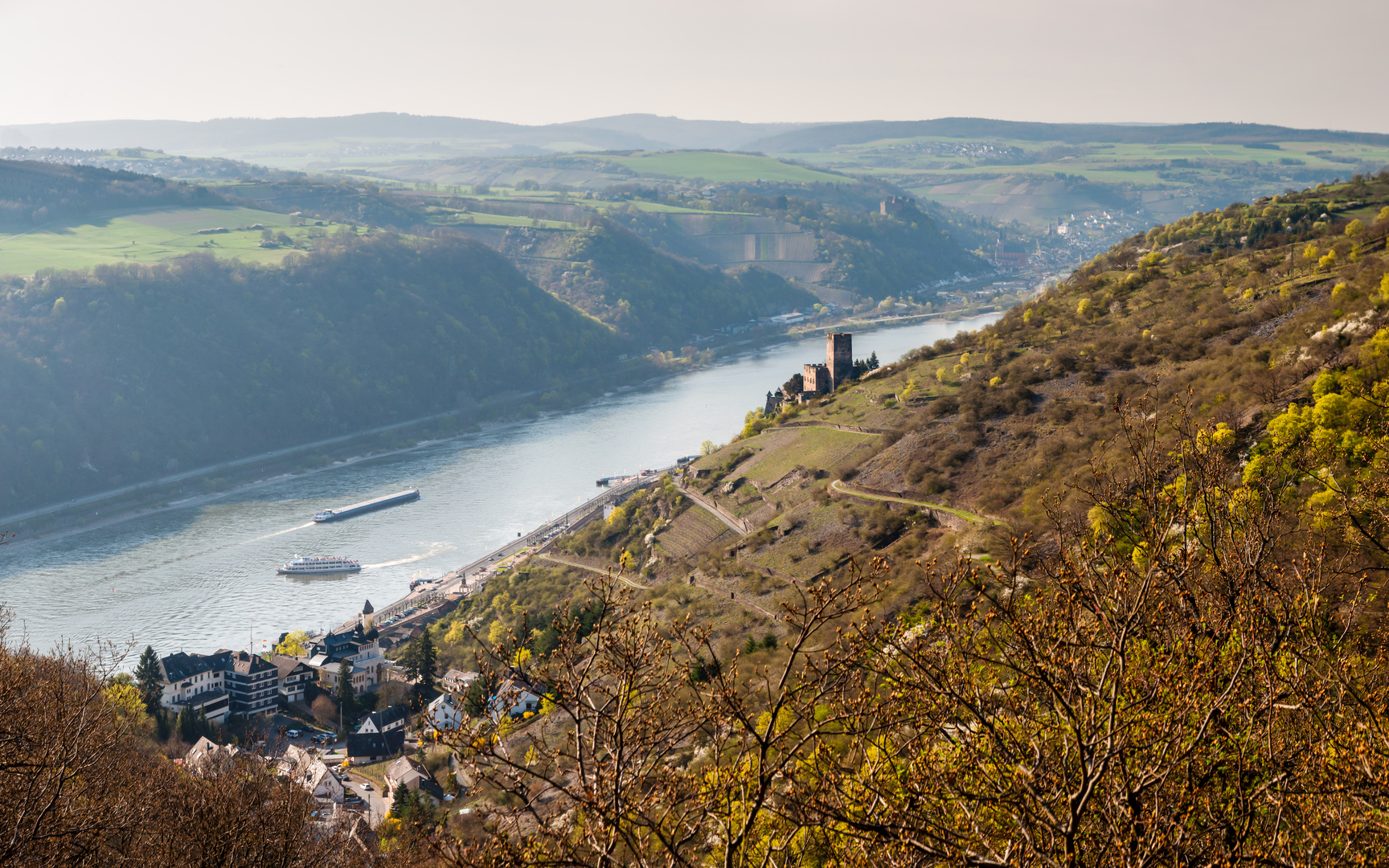 Panorama Mittelrhein bei Kaub (7neu)