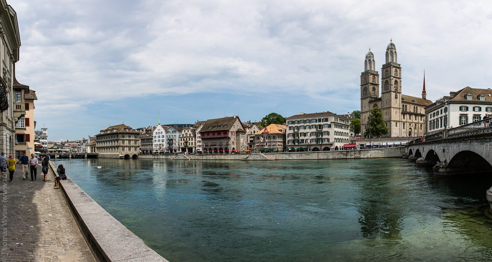 Panorama Münsterbrücke-Rathausbrücke