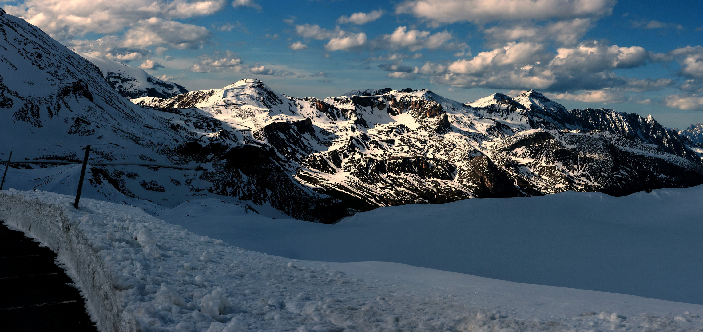 Panorama nach dem Hochtor (Großglockner Alpenstrasse)