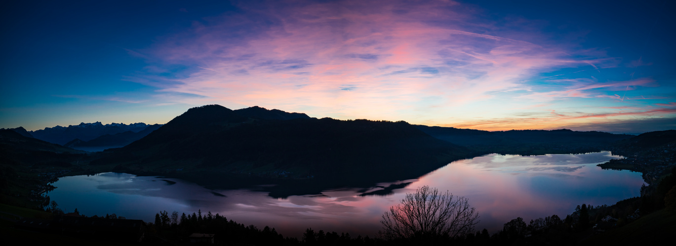 Panorama nach Sonnenuntergang