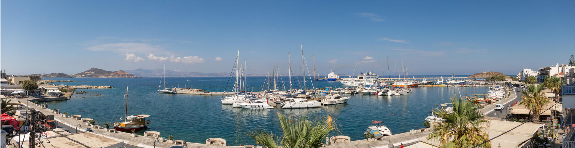 Panorama Naxos Hafen