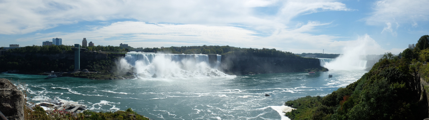 Panorama Niagara Falls - Table Rock und Horseshoe-Falls