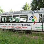 Panorama Nordhäuser Straßenbahn-Friedhof mit GT4 79 & 94