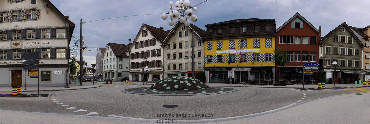 Panorama Ochsenkreisel Stadt Gossau